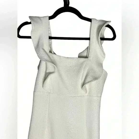 Bardot Ashley Frill Cocktail Dress Ivory Size US 4 - Picture 4 of 8